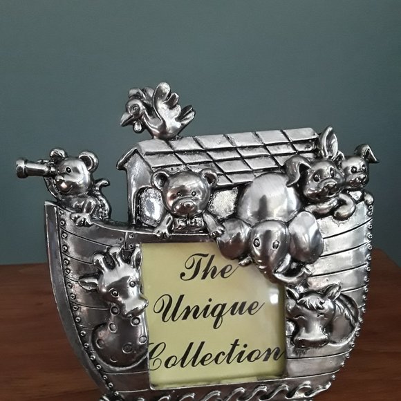 Pewter Tone Photo Frame - Noah's Ark by Cherrydale - NIB - Picture 1 of 6
